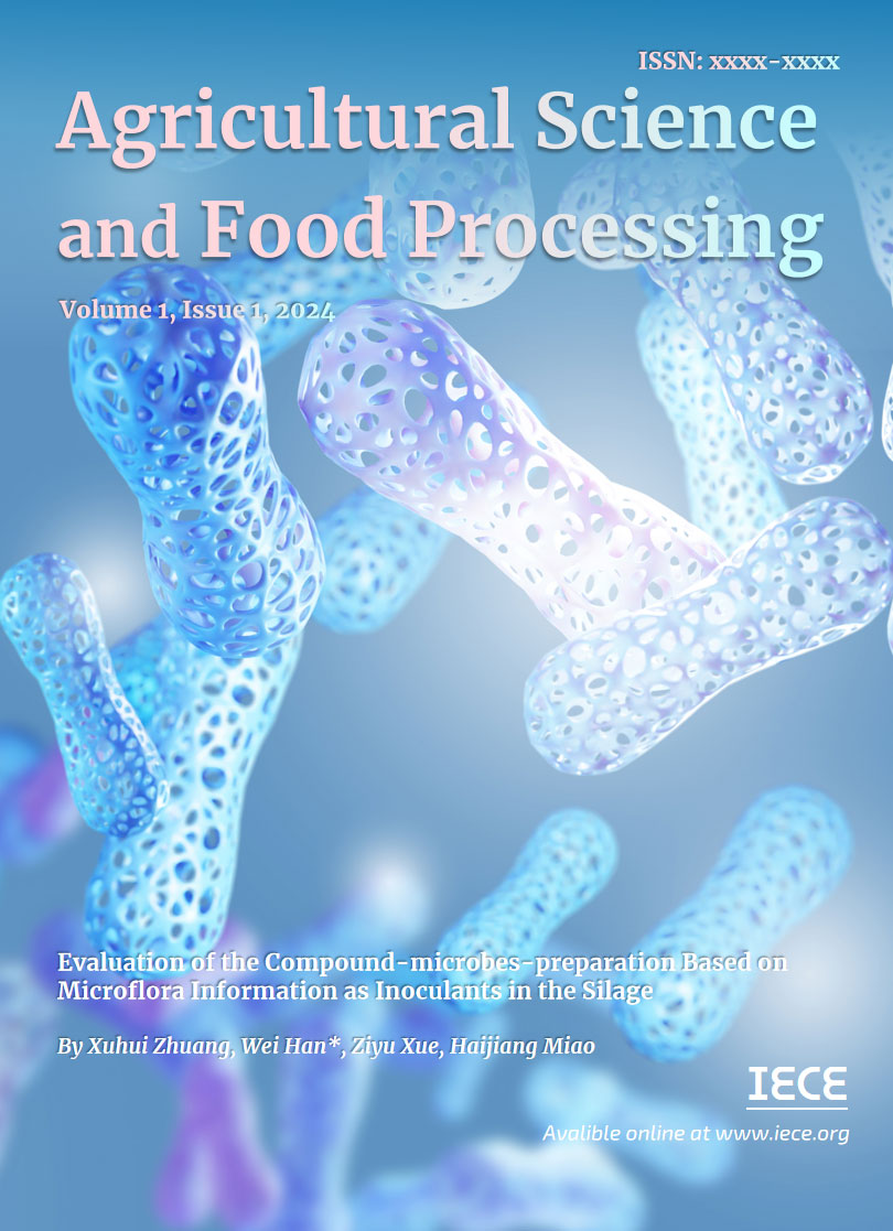 Volume 1, Issue 1, Agricultural Science and Food Processing